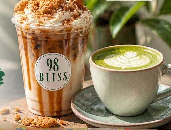 Coffee and matcha drinks